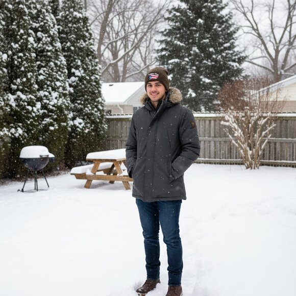 Puerto Rico Embroidered Skull Cap Beanie Winter Hat, Warm Lined, Brown, NWT - Picture 3 of 5
